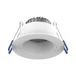 Noxion Faretti LED Ares Profondo Bianca 6W 540lm 927-940 3CCT - con Inner Il Anello Bianca| Ritaglio 68mm