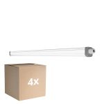 Confezione Multipack 4x Ledvance Stagna LED Stagna Slimvalue 36W 4000lm - 865 Luce Del Giorno | 120cm 