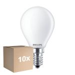 Confezione Multipack 10x Philips Corepro LED Lustre E14 Sferica Ghiaccio 6.5W 806lm - 840 Bianco Freddo | Sostitutiva 60W