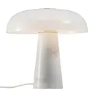 DFTP by Nordlux Lampada Da Tavolo Glossy Marmo e Vetro Bianca | 320mm - Adatto per 1x E27