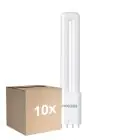 Confezione Multipack 10x Noxion Lucent PL-L LED 7.9W 1000lm - 840 Bianco Freddo | 4-Pin - Sostitutiva 18W